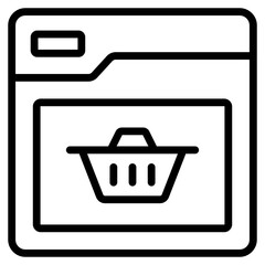 Perfect design icon of online grocery

