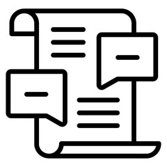 Modern design icon of chatting

