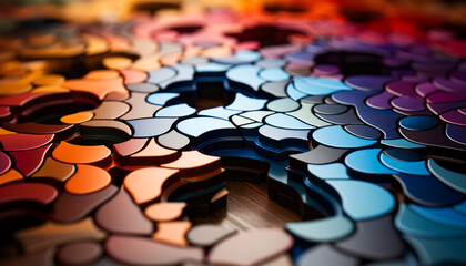 Abstract background of colorful kaleidoscope