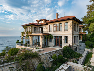 Obraz premium villa di lusso sul mare