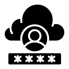 Perfect design icon of cloud login

