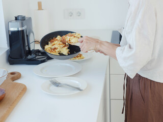 home work in white modern kitchen