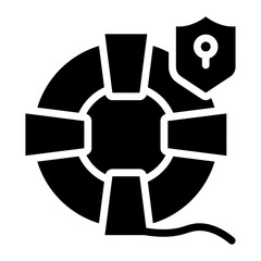 Obraz premium Creative design icon of security target