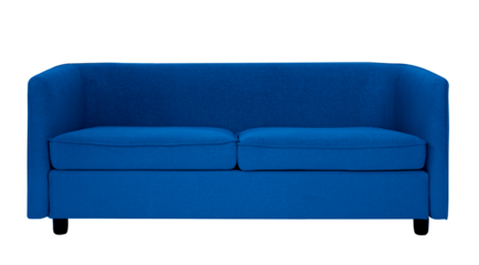 Blue tuxedo sofa png mockup living room furniture