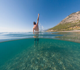 Sea summer landscape. Travel and Holiday concept.