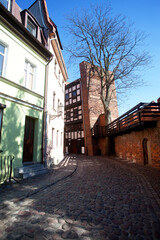 Krzywa wieża, Toruń, Polska. Leaning Tower in Torun, Poland