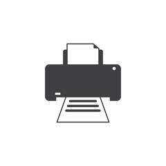 Printer icon flat design