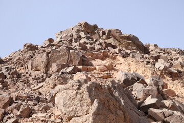 rocks in the mountains