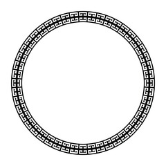 Vintage frame border ornament vector. Ethnic seamless round pattern. Mandala Floral Baroque. Classic antique ornate element. Decorative border for frame, textile, fabric, rug, tattoo, ceramic.