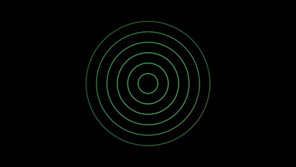 Radio wave signal icon isolated on black background 