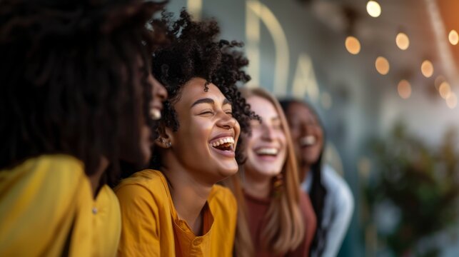 Friends engaged in a communal activity, celebrating their bond on Friendship Day.Togetherness, community, and unity, with the friends' interactions reflecting deep and supportive relationships