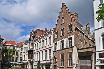Anversa, antiche case e palazzi del centro storico - Fiandre, Belgio