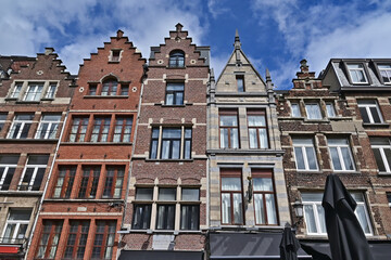 Anversa, antiche case e palazzi del centro storico - Fiandre, Belgio