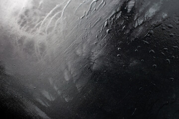 abstract black wet surface closeup full-frame background