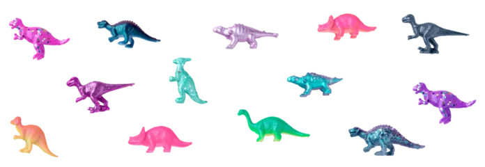 Fotobehang Dinosaurussen Png colorful dinosaur pattern, transparent background  © Rawpixel.com