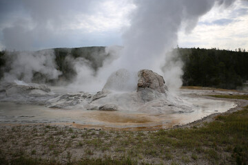 Geyser Grotto of Yellowstone National Park, United States