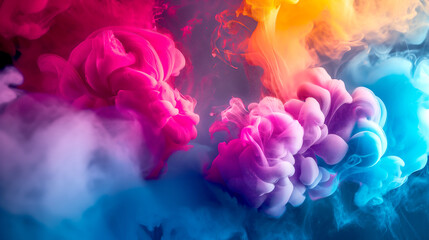 Obraz premium Colourful abstract background with clouds