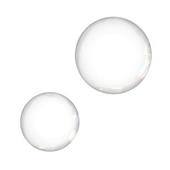 Transparent bubbles png sticker, 3D circle shape graphic