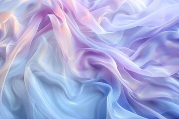 Obraz premium Abstract Pastel Silk Fabric Background in Flowing Waves