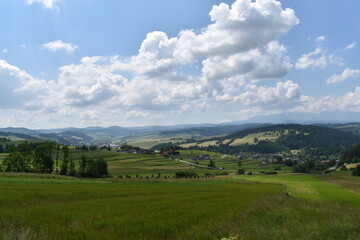 Fototapeta premium Landscape with mountains and sky
