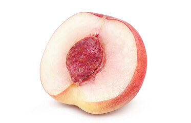 桃のイラスト リアル 白バック