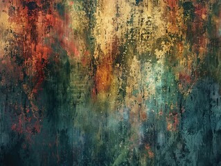 Painterly textures evoking artistic allure