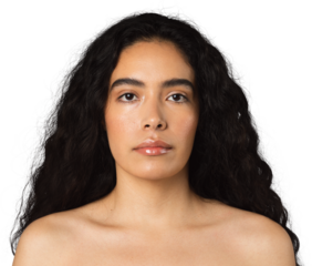 Portrait of a beautiful model mockup