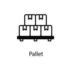 Pallet vector icon