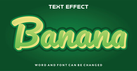 Banana editable text effect