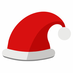 Vector illustration of Santa Claus Christmas hat icon