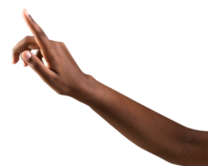 Finger pointing at something png