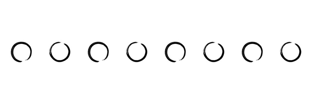 Bullet points png doodle sticker, transparent background