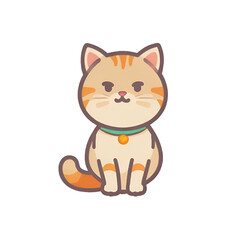 Cat transparent, cute cat, simple icon, can be used conveniently and easily.