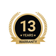 13 Years Warranty vector, 13 Years Warranty Logo