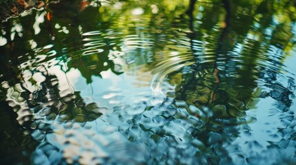 Naklejka premium Reflective surfaces mirroring beauty