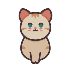 Cat transparent, cute cat, simple icon, can be used conveniently and easily.