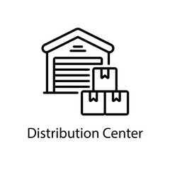 Distribution Center vector icon