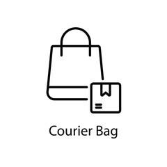 Courier Bag vector icon