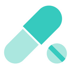 Green pills element transparent png