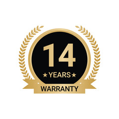 14 Years Warranty vector, 14 Years Warranty Logo