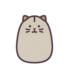 Cat transparent, cute cat, simple icon, can be used conveniently and easily.