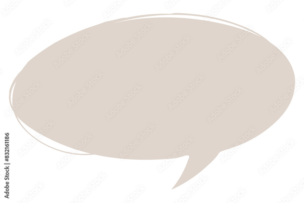 Poster png beige speech bubble sticker