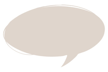 Png beige speech bubble sticker
