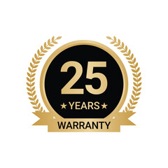 25 Years Warranty vector, 25 Years Warranty Logo
