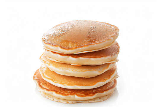 a stack of pancakes with syrup on top