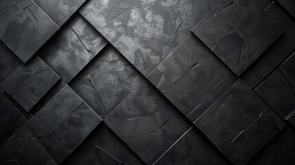 Abstract geometric pattern of dark gray squares, creating a modern and minimalist background.