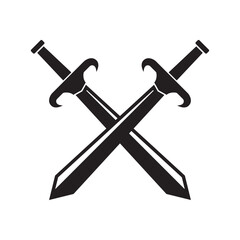 Sword icon vector design concept isolated on white background