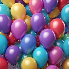 colorful balloons background