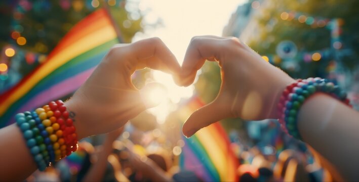 The Heart Gesture at Pride