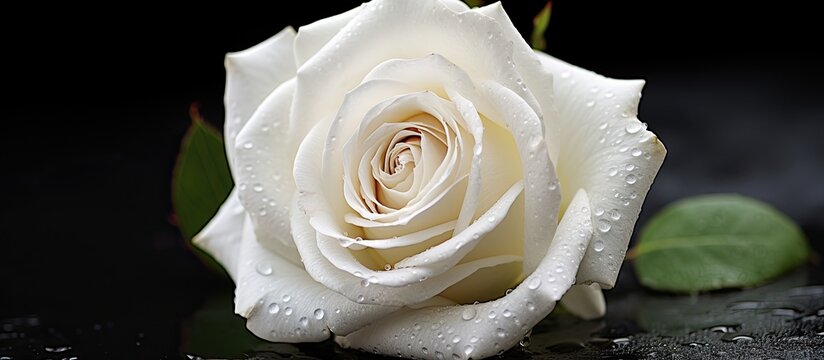 Close up Beautiful White Rose White Golap Golap Ful. Creative banner. Copyspace image